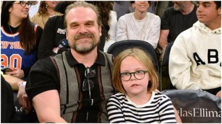 
David Harbour Spends Time with Wife Lily Allen’s Daughter Ethel During NBA Game in N.Y.C. 